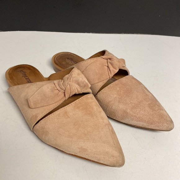 Jeffrey Campbell Charlie Pink Suede Slip On Mule Flat Shoes Size 7M - Picture 10 of 17